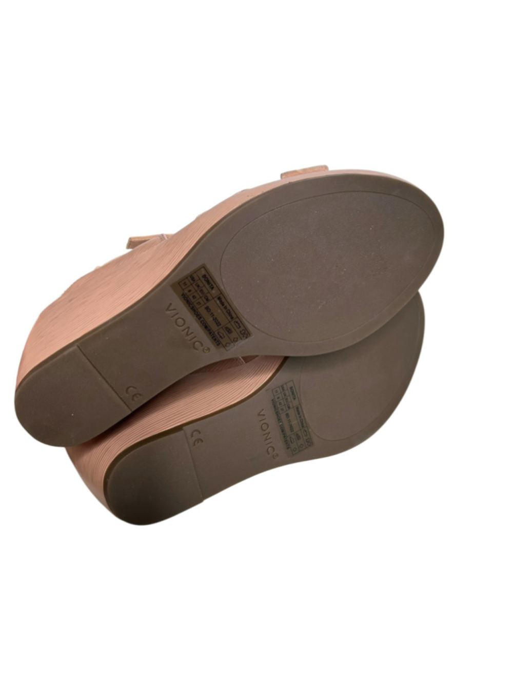 Vionic Macaroon Tan Bonita Women's Orthotic Platform Wedge Sandal Size 11 - Picture 9 of 13
